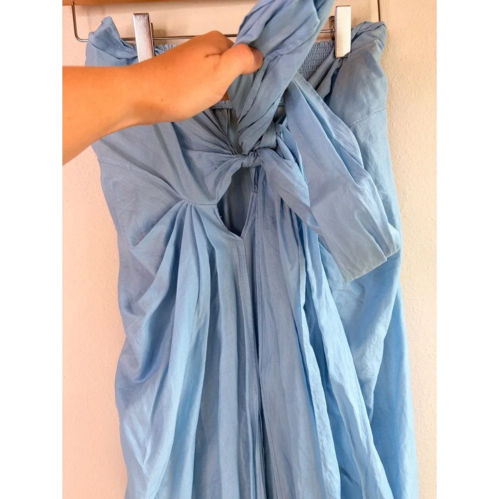 J. Crew Convertible Sarong 100% Cotton Light Blue Size XS